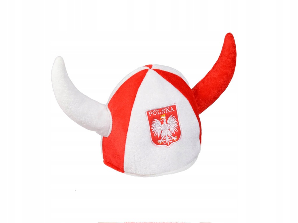 Czapka kibica z rogami Biało-Czerwoni Polska