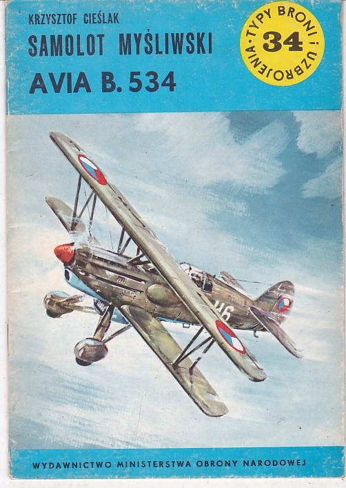 SAMOLOT MYŚLIWSKI AVIA B.534 - TBiU 34