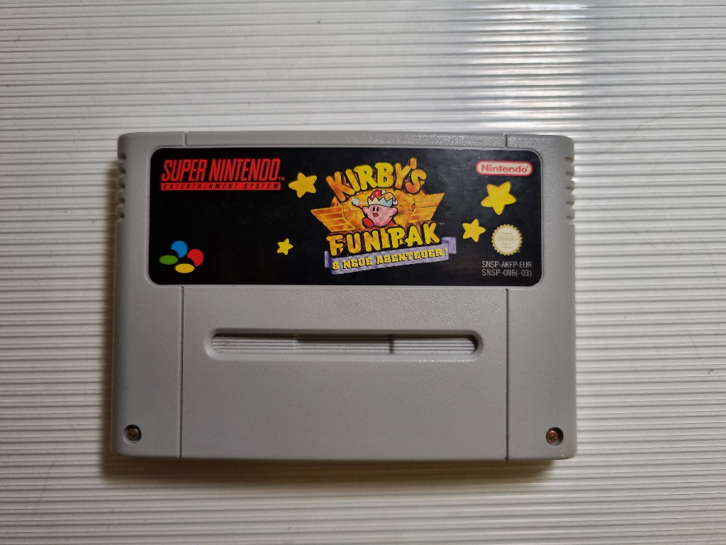 Kirby's Fun Pak na SNES Super Nintendo, PAL, EU