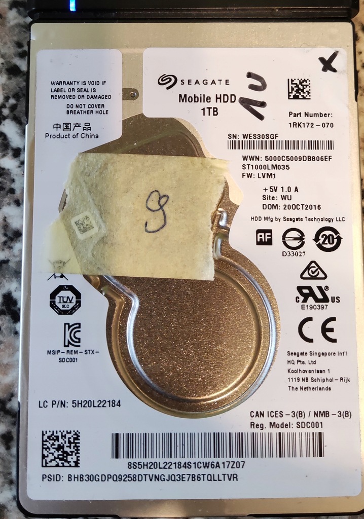 Dysk twardy Seagate ST1000LM0351RK172 1TB USZK 12775794210 oficjalne archiwum Allegro