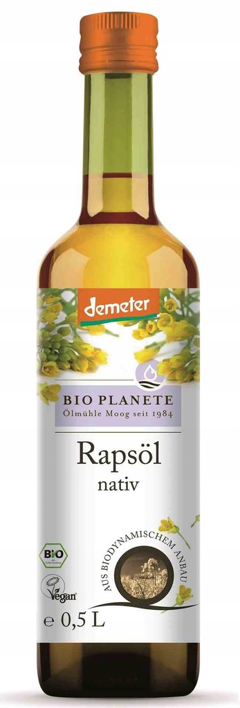 OLEJ RZEPAKOWY NA ZIMNO BIO 500 ml BIO PLANETE