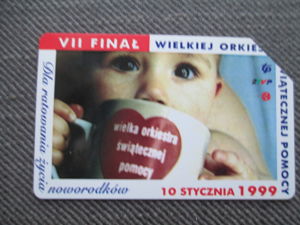KARTA TELEFONICZNA WOŚP 1999 R. VII FINAŁ