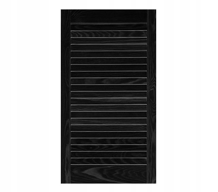 Drzwiczki ażurowe 39,4 x 140,6 cm czarne podkład