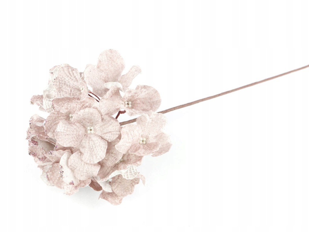 Dekoracja sztuczny kwiat Hortensja jasnoróżowa