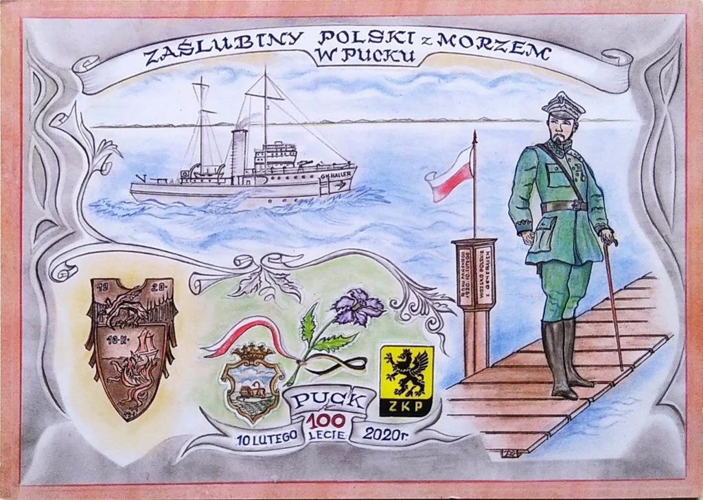 ZAŚLUBINY POLSKI Z MORZEM W PUCKU-GEN.J.HALLER