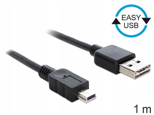 KABEL USB MINI(M)->USB-A(M) 2.0 1M EASY-USB CZA