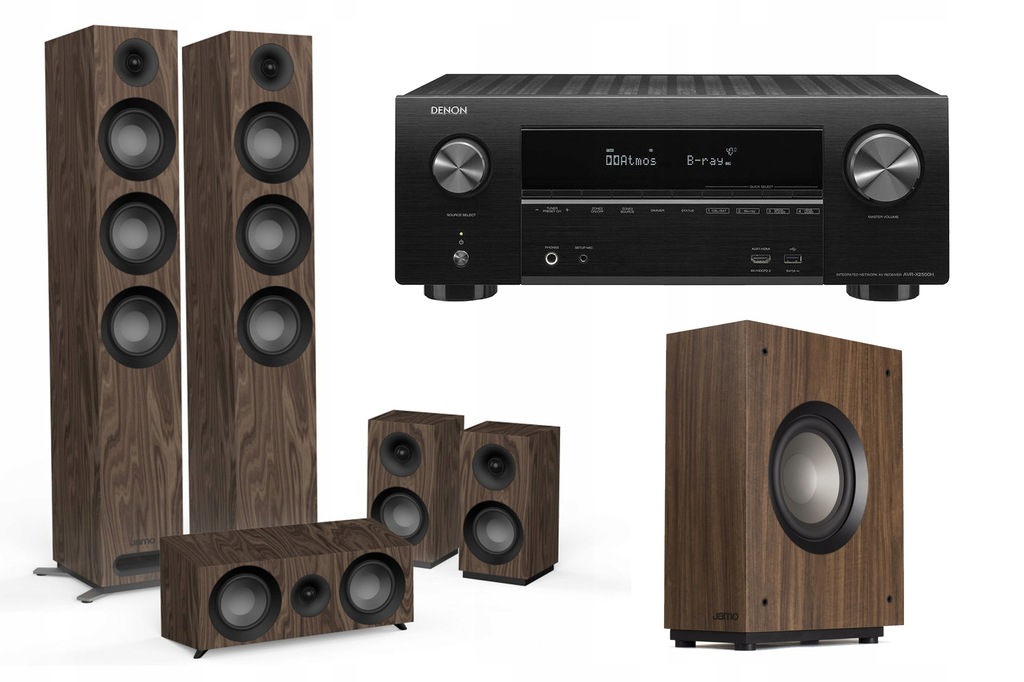 DENON AVR-X2500 + JAMO S809 HCS3 + SUB S810 WALNUT