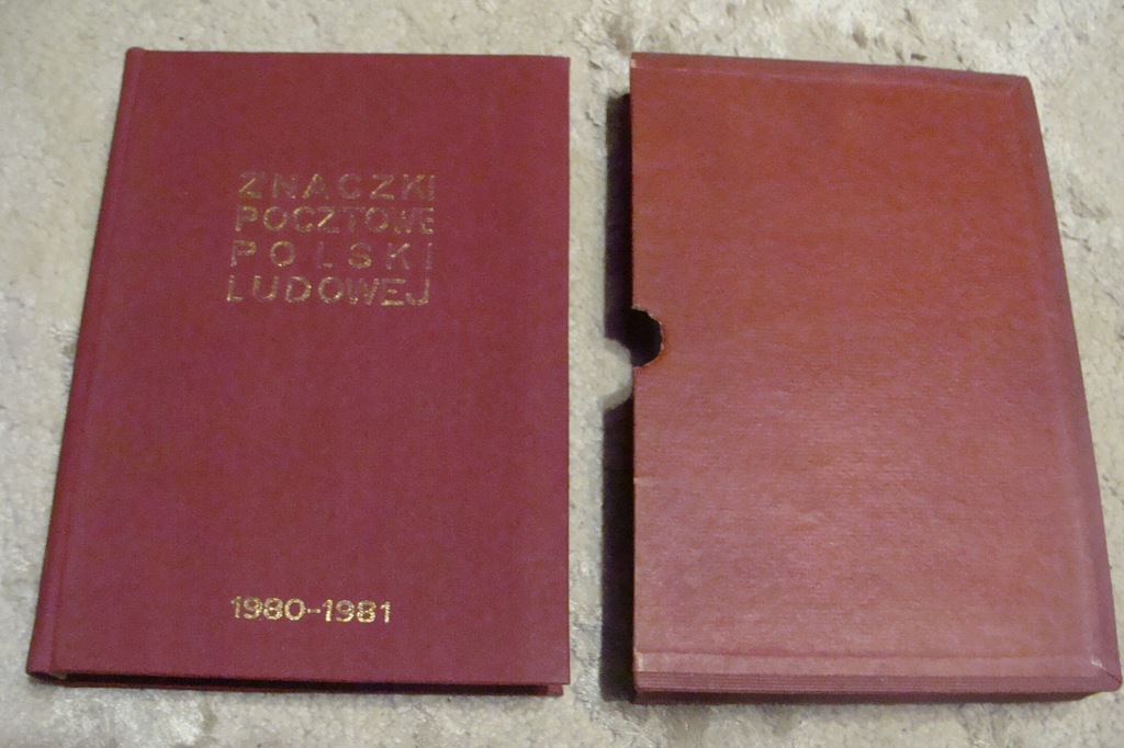 Klaser jub.spec. na znaczki polskie rocz.1980-1981