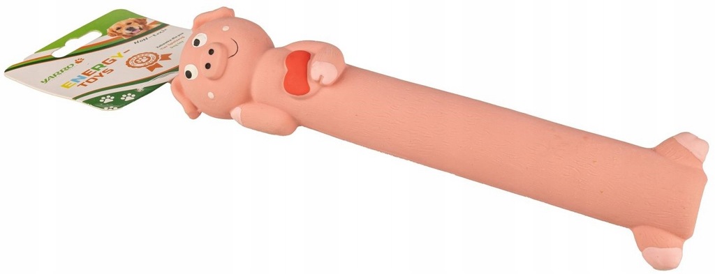 Zabawka różowa świnka dla psa z leteksu 27,5 cm