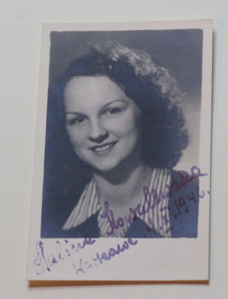 Zdjęcie z autografem Halina Kowalewska