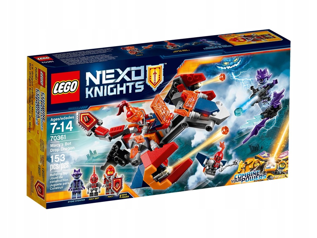 LEGO NEXO KNIGHTS Spadający smok Macybota 70361