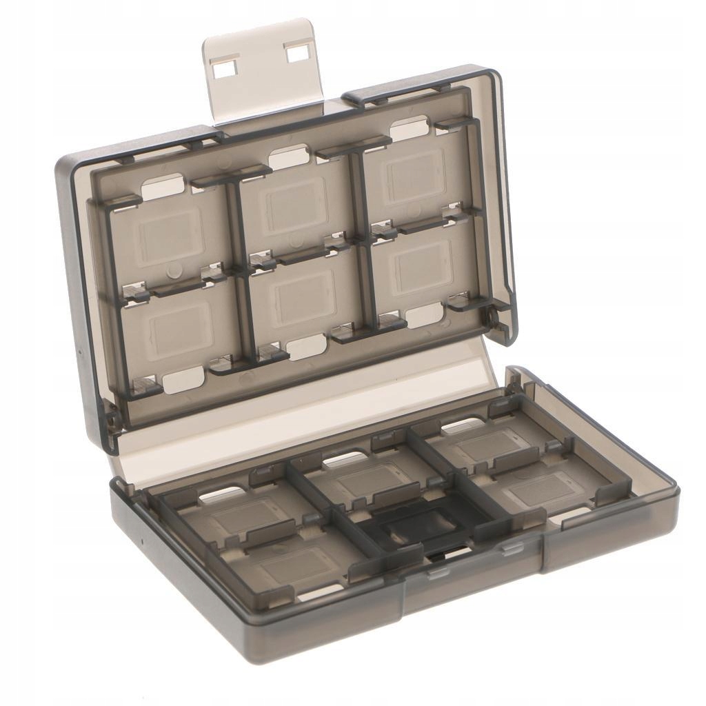 24 Slot Game Card Case Holder Box Storage Cartridge for Switch Blue Black
