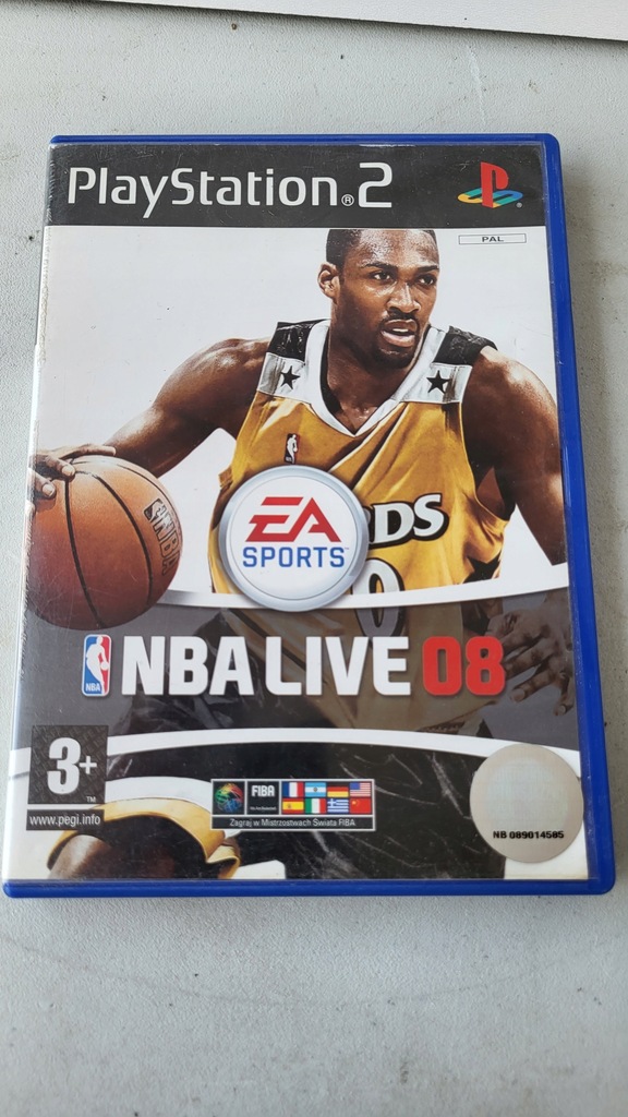 GRA NA PS2 NBA LIVE 08 POLSKA W PUDEŁKU STAN DOBRY GWR