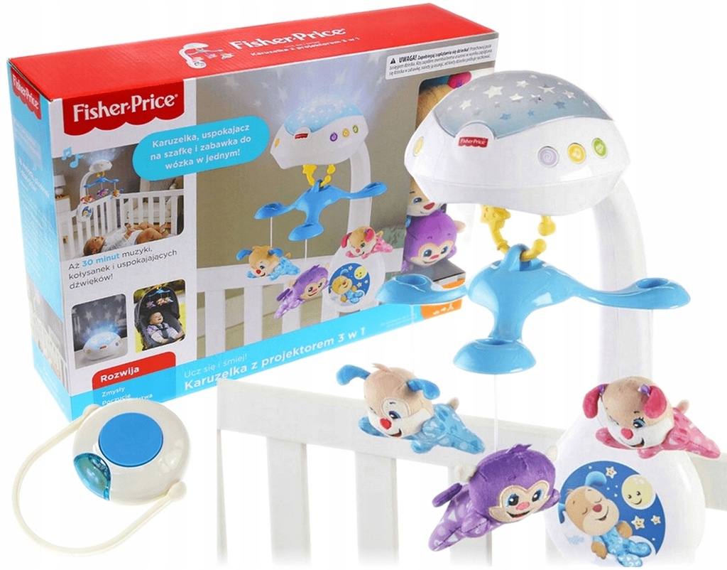 MUZYCZNA KARUZELA Z PROJEKTOREM 3 w 1 Fisher Price