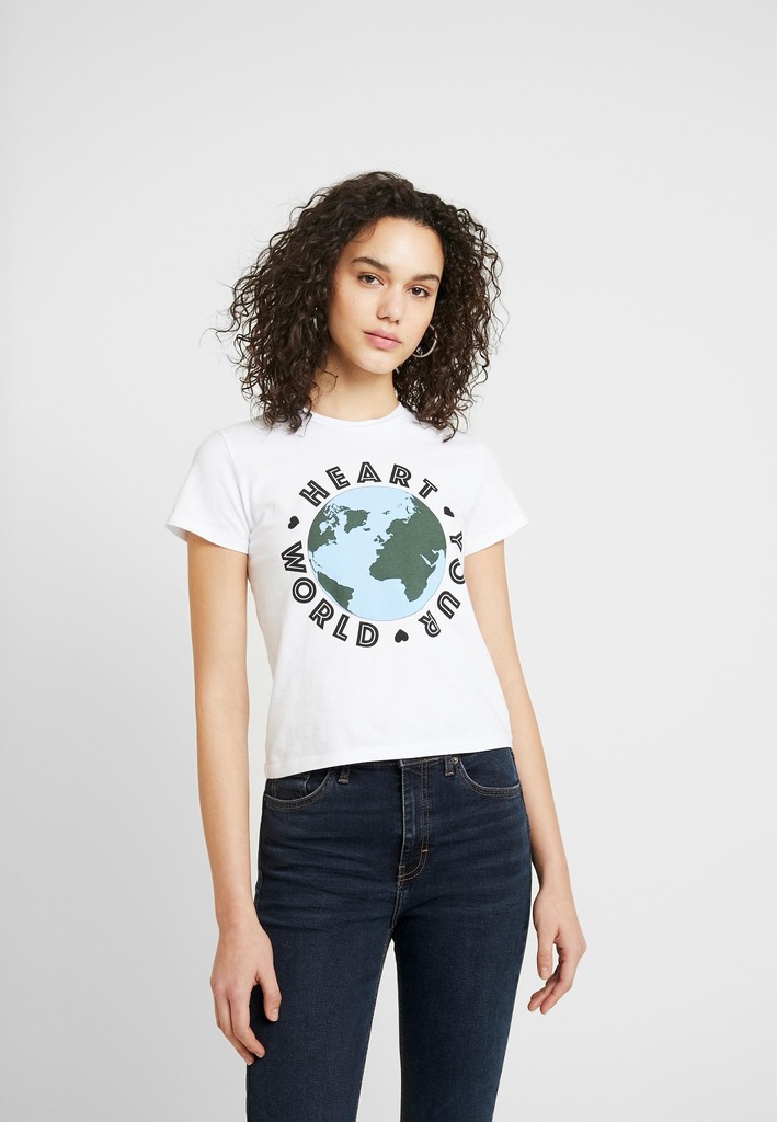 B1R506*TOPSHOP T-SHIRT BIAŁY KLASYCZNY 36 S00