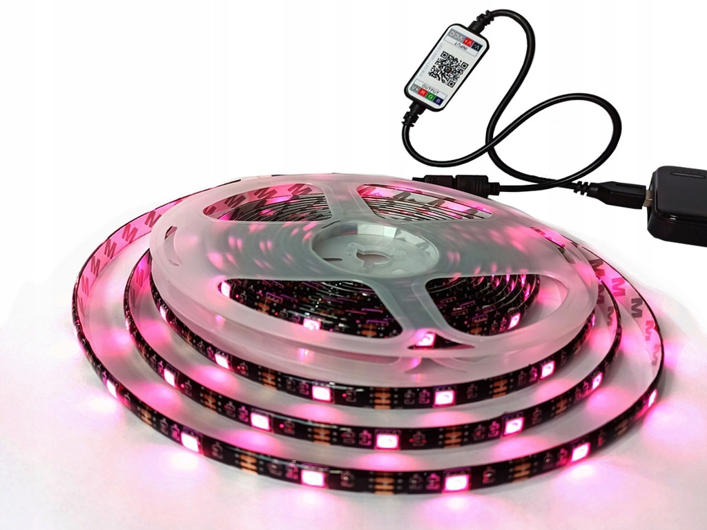 Taśma RGB led 5m na bluetooth USB do telewizora