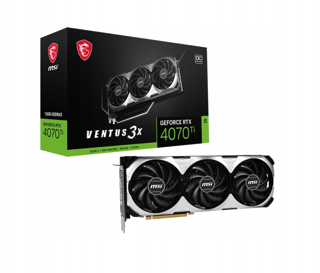 Купить Карта MSI RTX 4070 TI VENTUS 3X 12 ГБ OC GDDR6X: отзывы, фото, характеристики в интерне-магазине Aredi.ru