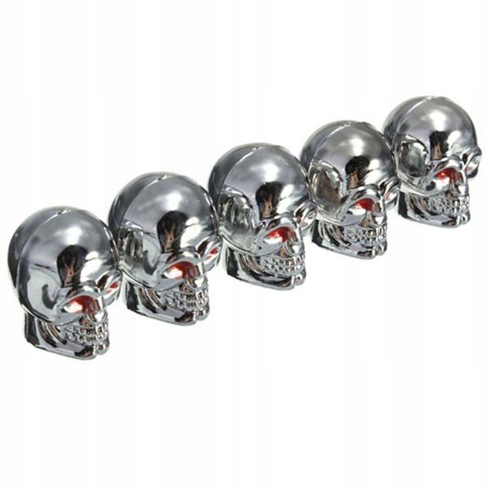 UNIQUE STYLE TIRE CAPS SKULL SHAPE STEM COVERS AIR VALVE TYRE ACCESSORIES