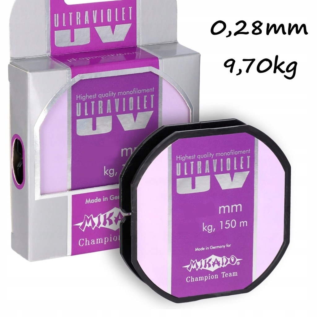 ŻYŁKA ULTRAVIOLET 0.28mm/9,70kg/150m MIKADO