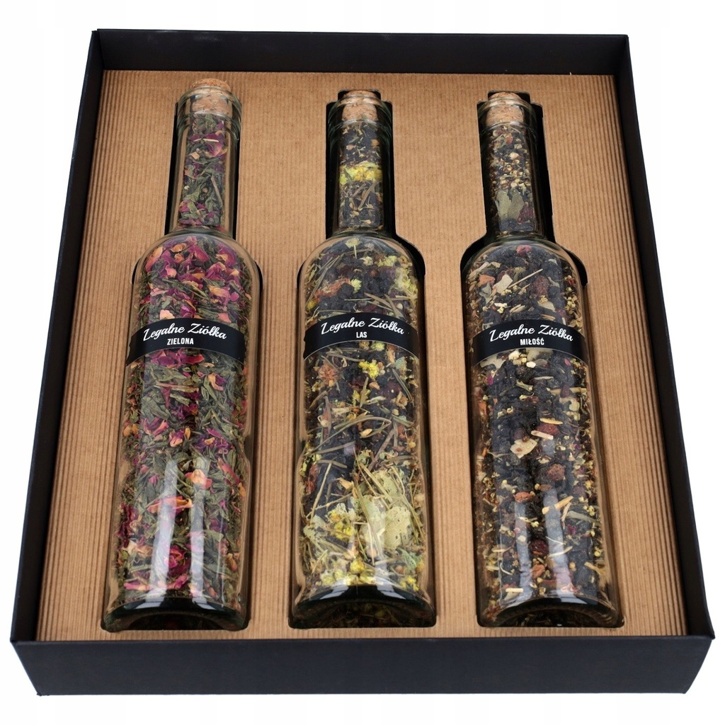 LEGALNE ZIÓŁKA herbata w 3 butelkach 1 komplet