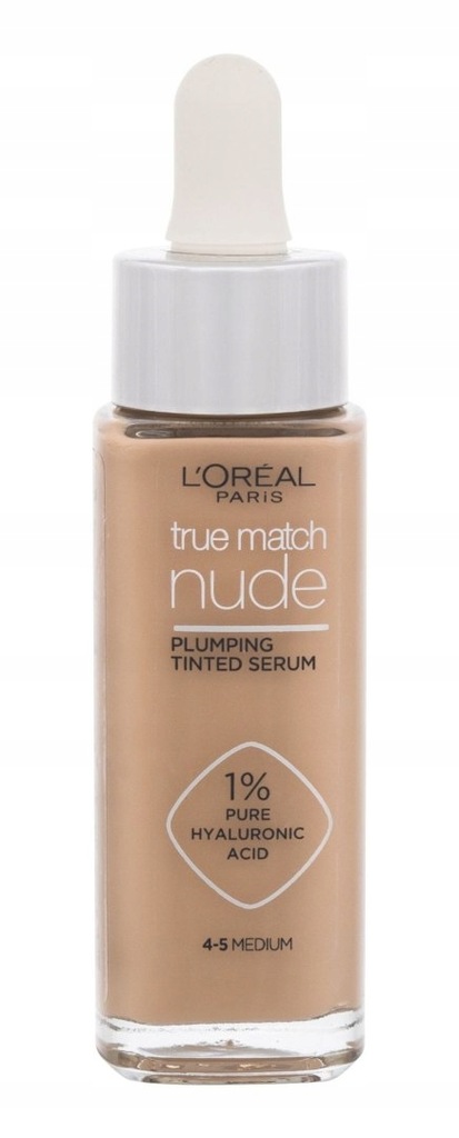 L'Oréal Paris płynny podkład 4-5 Medium True Match Nude Plumping Tinted Ser