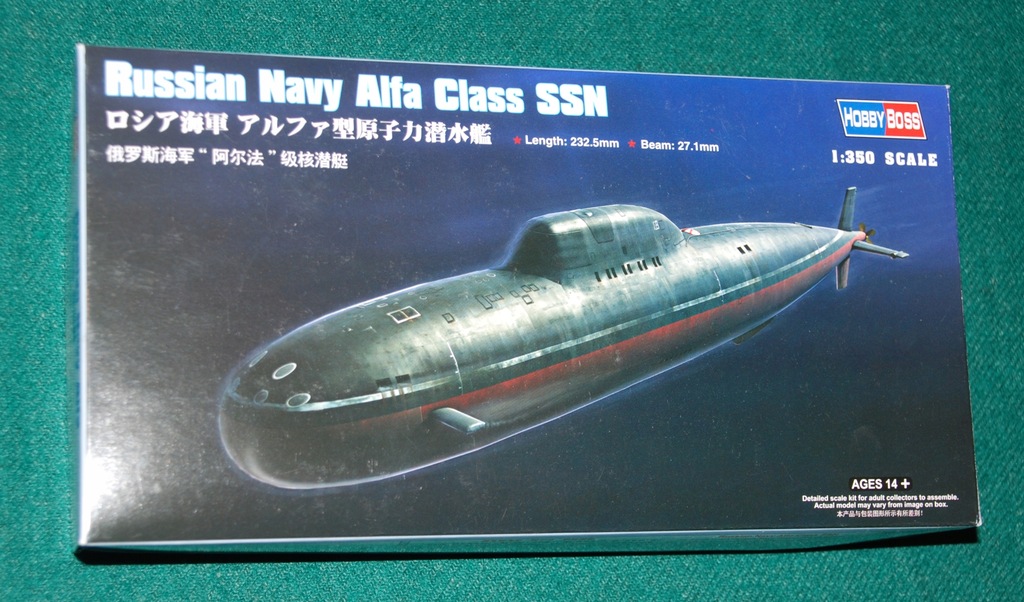 Russian Navy Alfa Class SSN HOBBY BOSS (2)