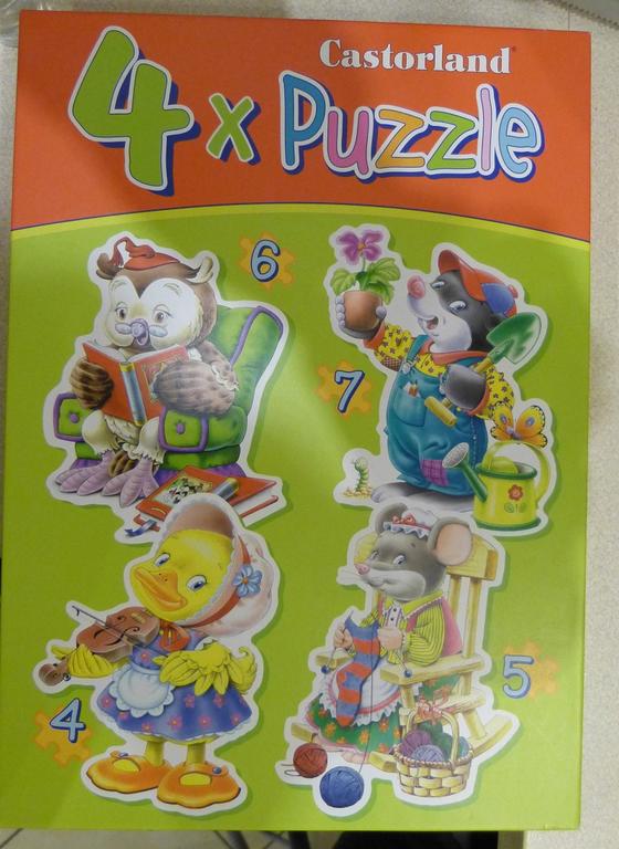 4 x Puzzle Castorland - pierwsze puzzle NOWE