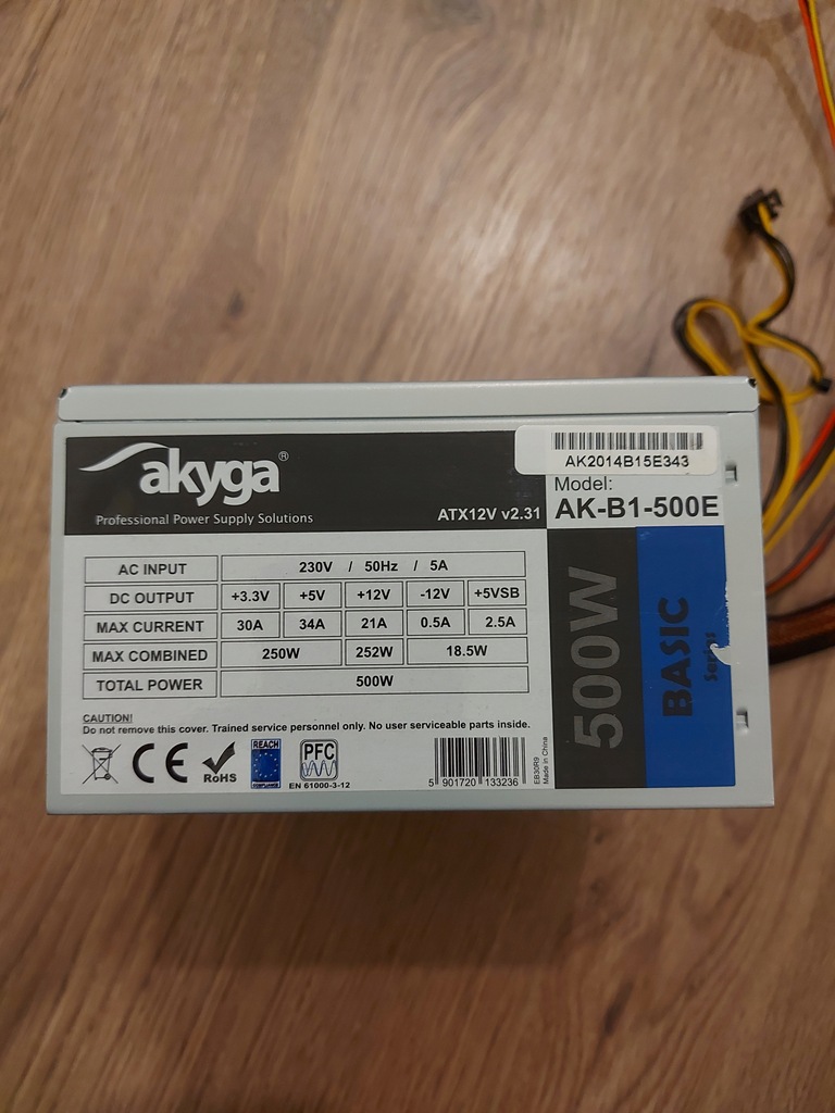 Zasilacz Akyga AK-B1-500E 500 W