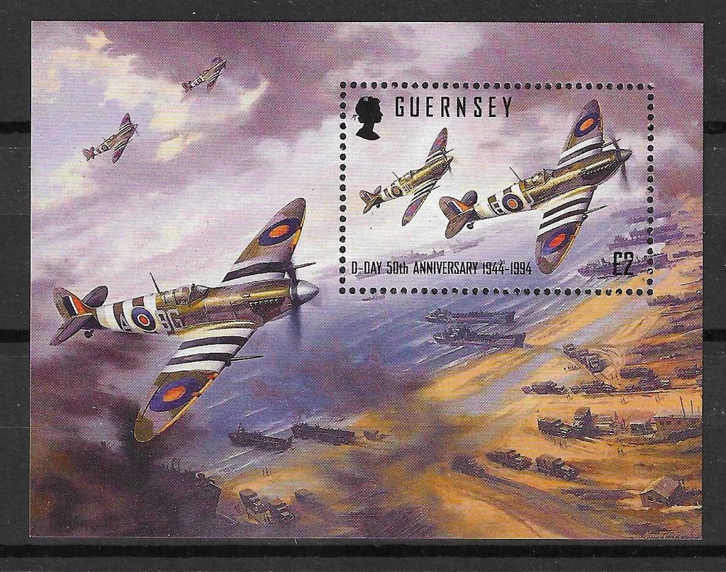 Guernsey bl 11 - spitfire mk V, II wojna