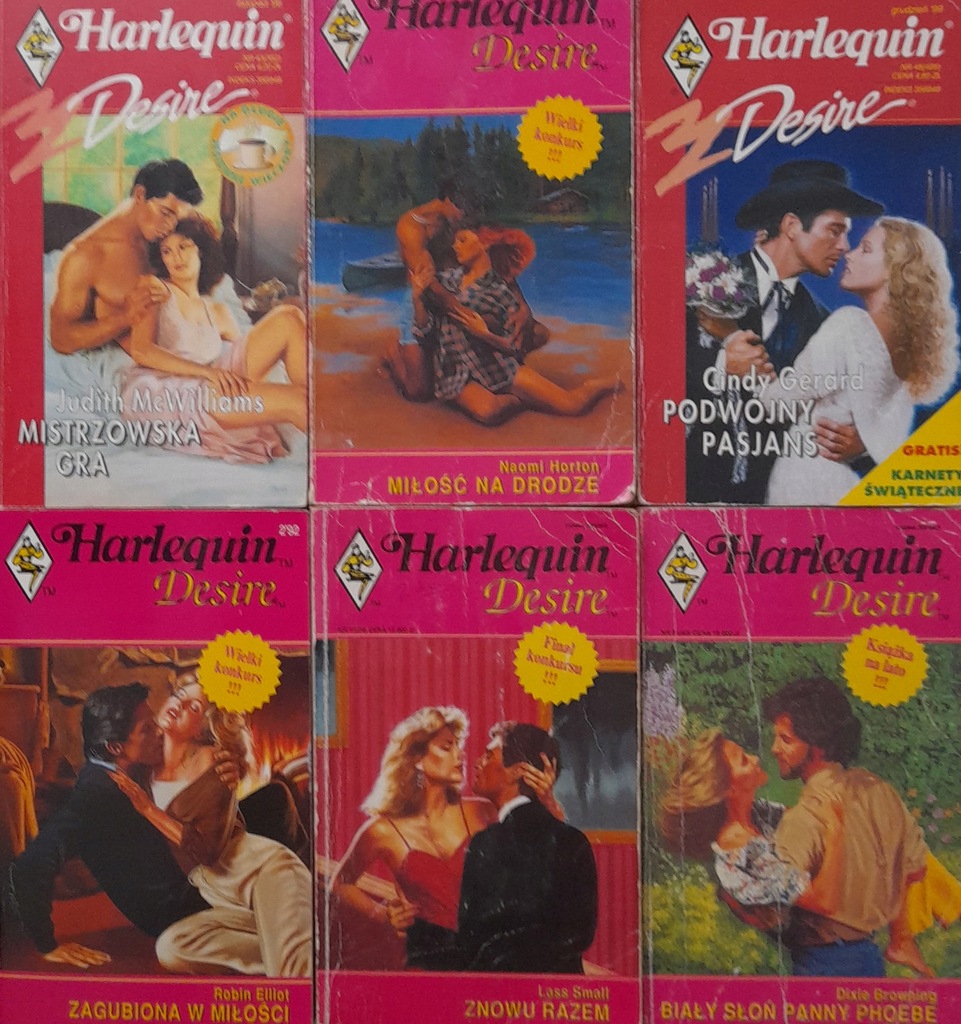 Harlequin MISTRZOWSKA GRA zestaw 6 książek