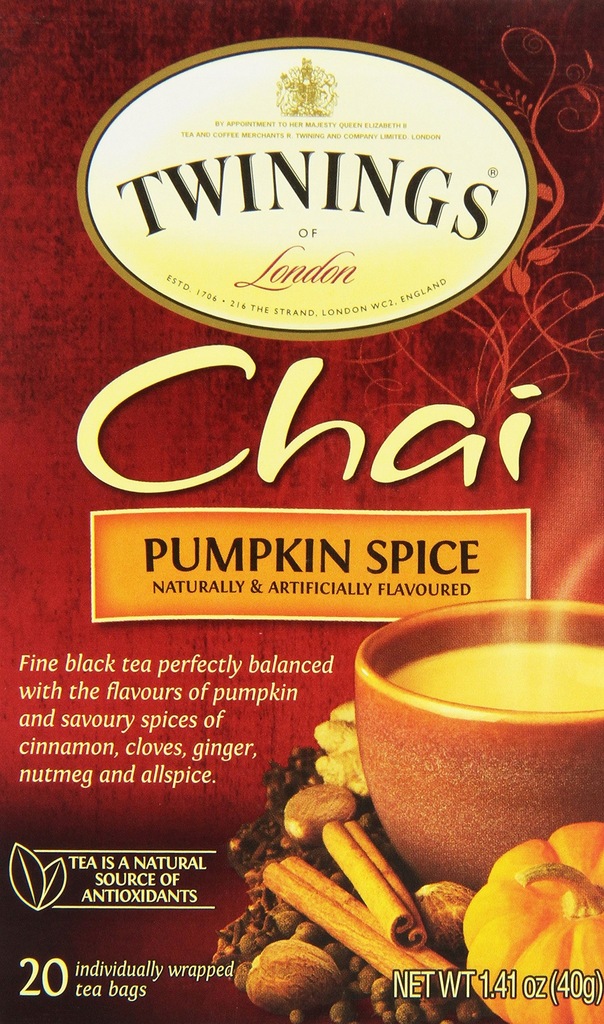 Twinings Chai Pumpkin Spice - Herbata Czarna Dynia Orientalna 20szt / 40g
