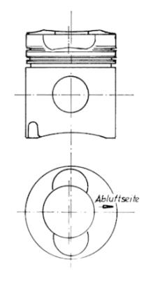 Tłok (śr. 102mm, STD) DEUTZ ABG SAW, SF; AG CHEM