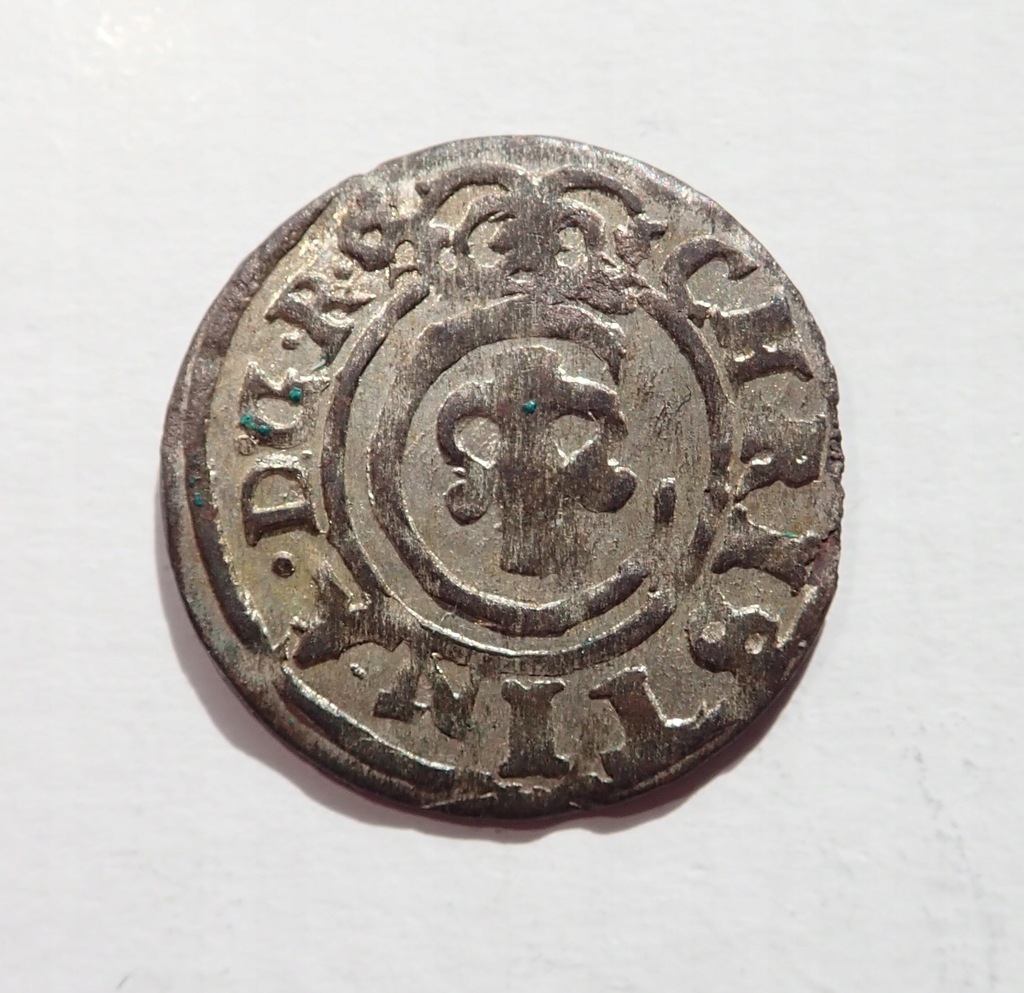 Krystyna Waza szeląg 1648 Ryga