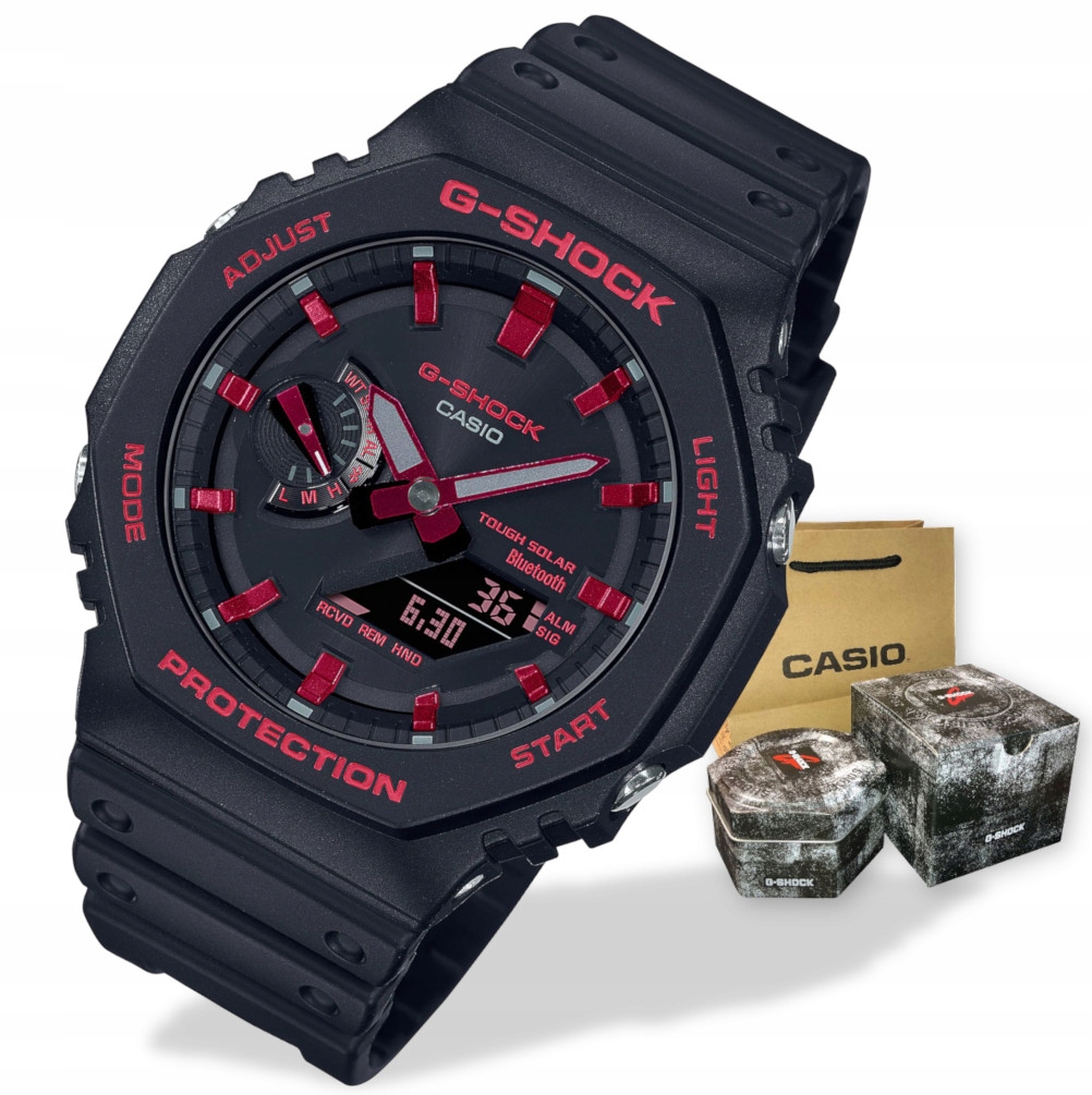 Zegarek męski Casio G-SHOCK GA-B2100BNR Solar Bluetooth +Box+ Grawer gratis