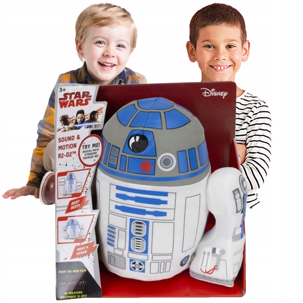 MASKOTKA dla Dziecka STAR WARS R2-D2 30cm Solidna