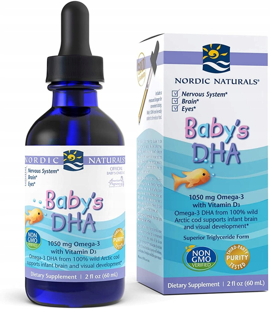 NORDIC NATURALS Baby's DHA 1050mg Omega3 + D3 60ml