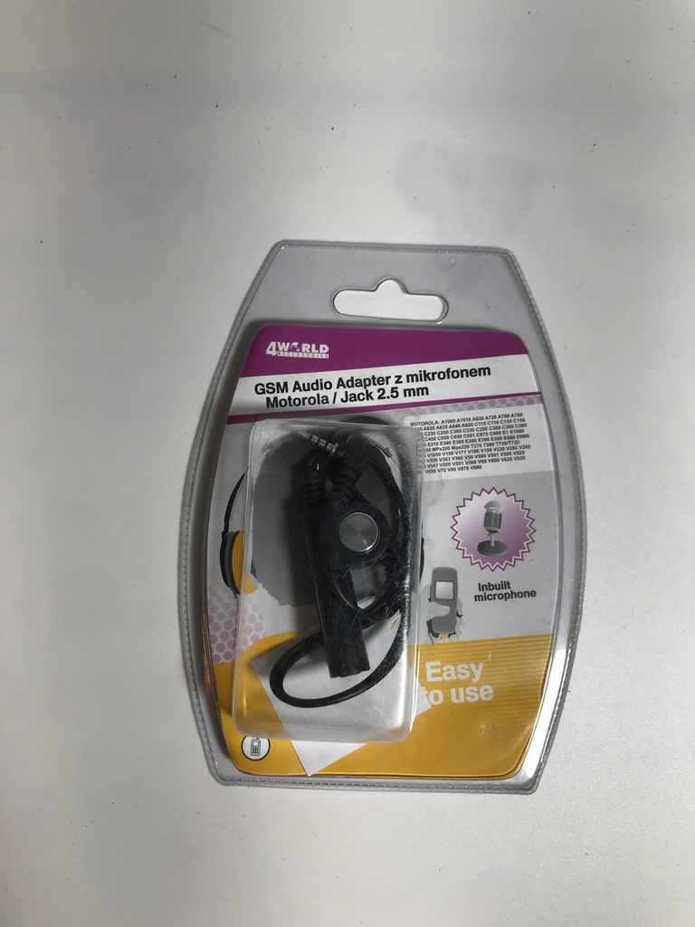 Audio adapter z mikrofonem minijack 3,5mm mikrofon