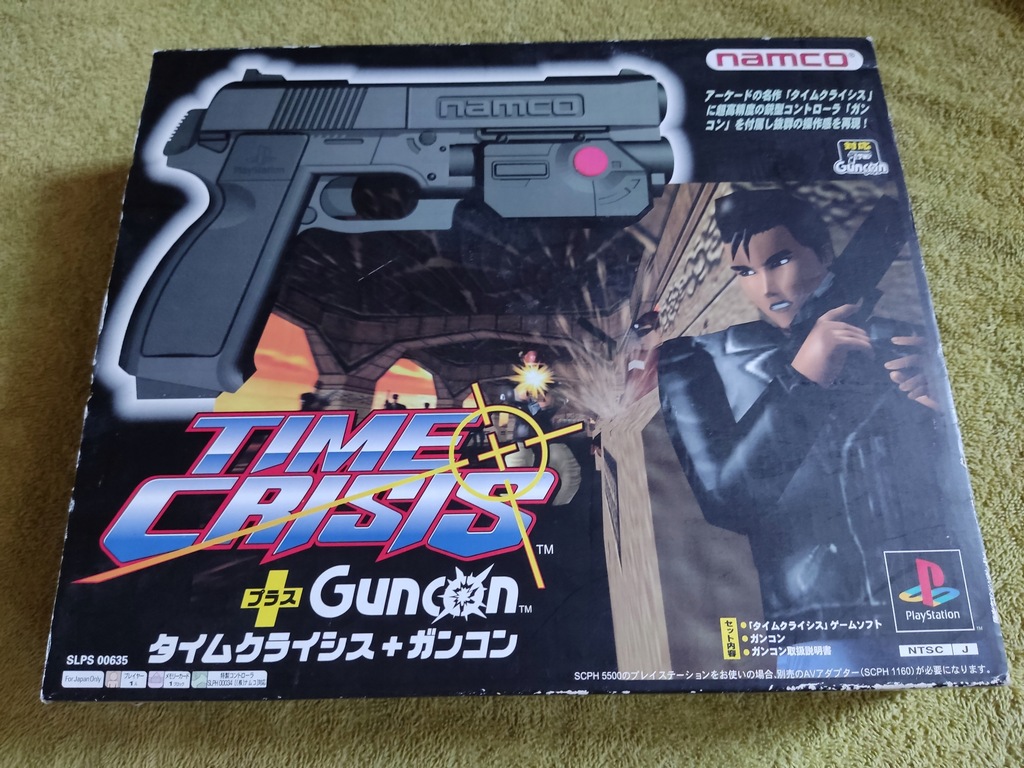 Light Gun Guncon Playstation+gra Time Crisis
