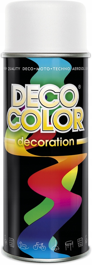 DECO COLOR LAKIER 018 BIAŁY MAT 400 ml