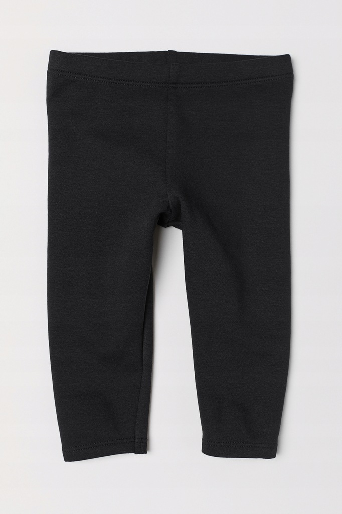 H&M czarne dresowe legginsy jak nowe 68