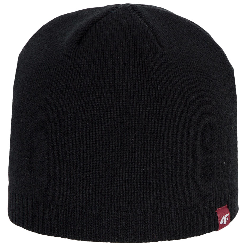 CZAPKA zimowa 4F NA ZIMĘ męska BEANIE czarna S / M