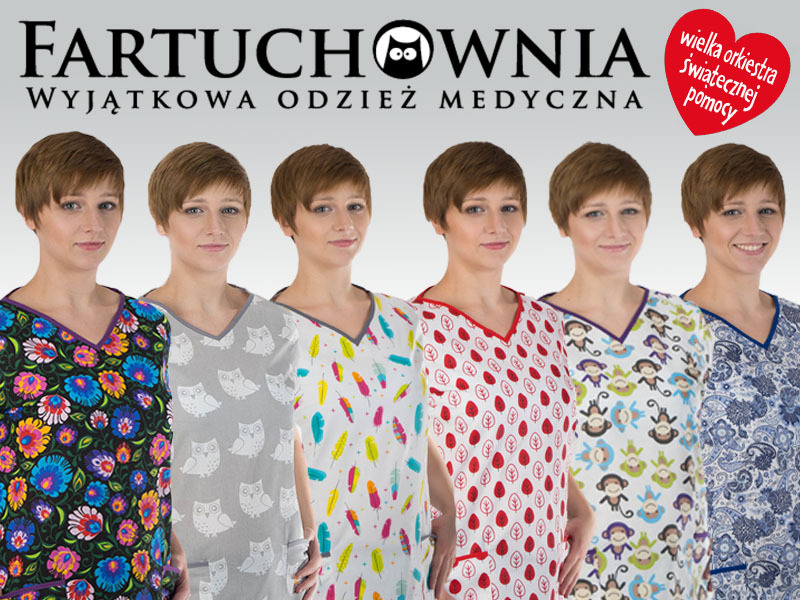 Bluza medyczna kolorowa, fartuch, Fartuchownia.pl