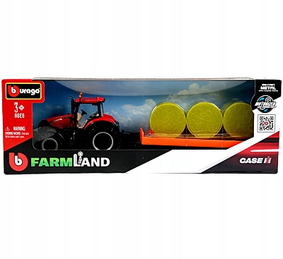 BBURAGO TRAKTOR Z PRZYCZEPĄ CASE IH OPTUM 300 CVX MASZYNA ROLNICZA