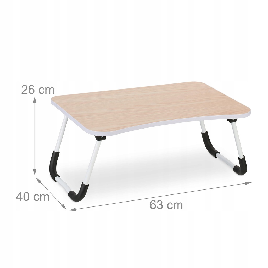 Relaxdays Stolik pod laptopa do łóżka i kanapy,