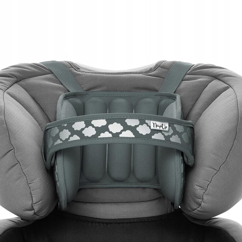 OPASKA PODTRZYMUJĄCA GŁOWĘ W FOTELIKU SAMOCHODOWYM DLA DZIECI - SZARA