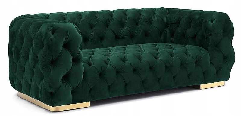 Chester sofa 2 glamour, velvet.