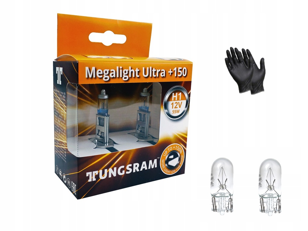 Купить 2x H1 TUNGSRAM MEGALIGHT ULTRA BUBS +150% + W5W: отзывы, фото, характеристики в интерне-магазине Aredi.ru