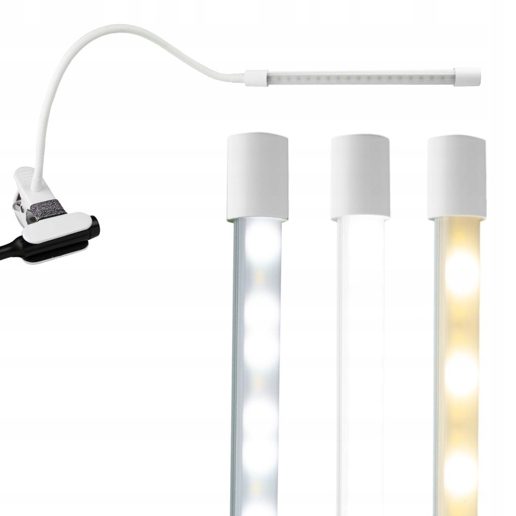 Lampka LED KLIPS Biała - 11321683231 - oficjalne archiwum Allegro