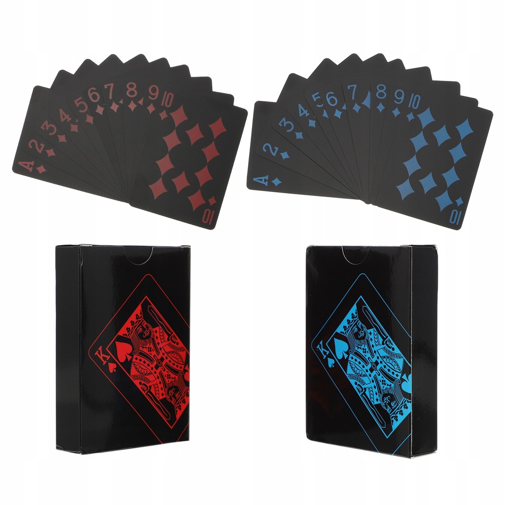 2 pudełka Wodoodporne karty do gry Karty pokera