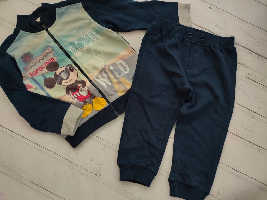 Disney Bluza + Spodnie Dres dla chłopca r. 98